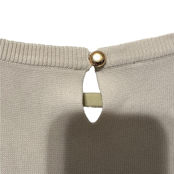 Talbots Black and White Striped Short Sleeve A-Line Career Dress MP - Picture 5 of 6